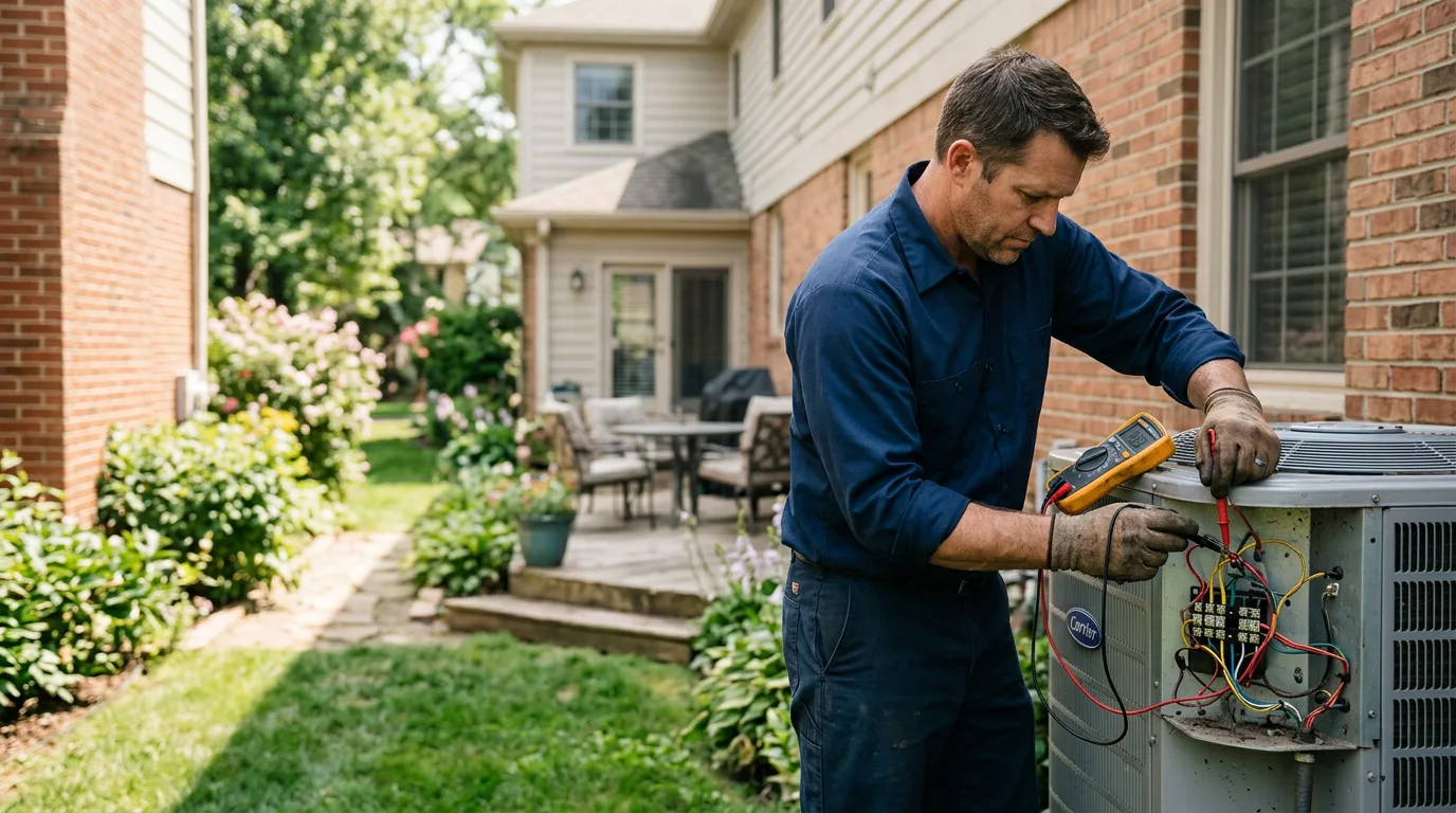 HVAC technician working near Zoe, KY